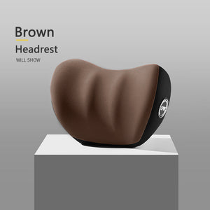 Car Seat Headrest And Lumbar Support - Headrest / Brown - CarPlay Smart Box Store