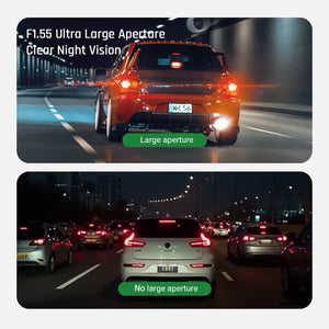 Dashcam Moto R1 - Vision nocturne supérieure avec ouverture F1.55 pour enregistrement clair de nuit