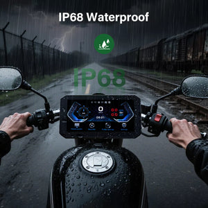 BX Moto CarPlay étanche IP68 - utilisation sous la pluie battante en toute sécurité
