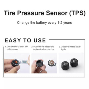 Installation capteurs TPMS pression pneus avant arrière caméra moto C6 Pro