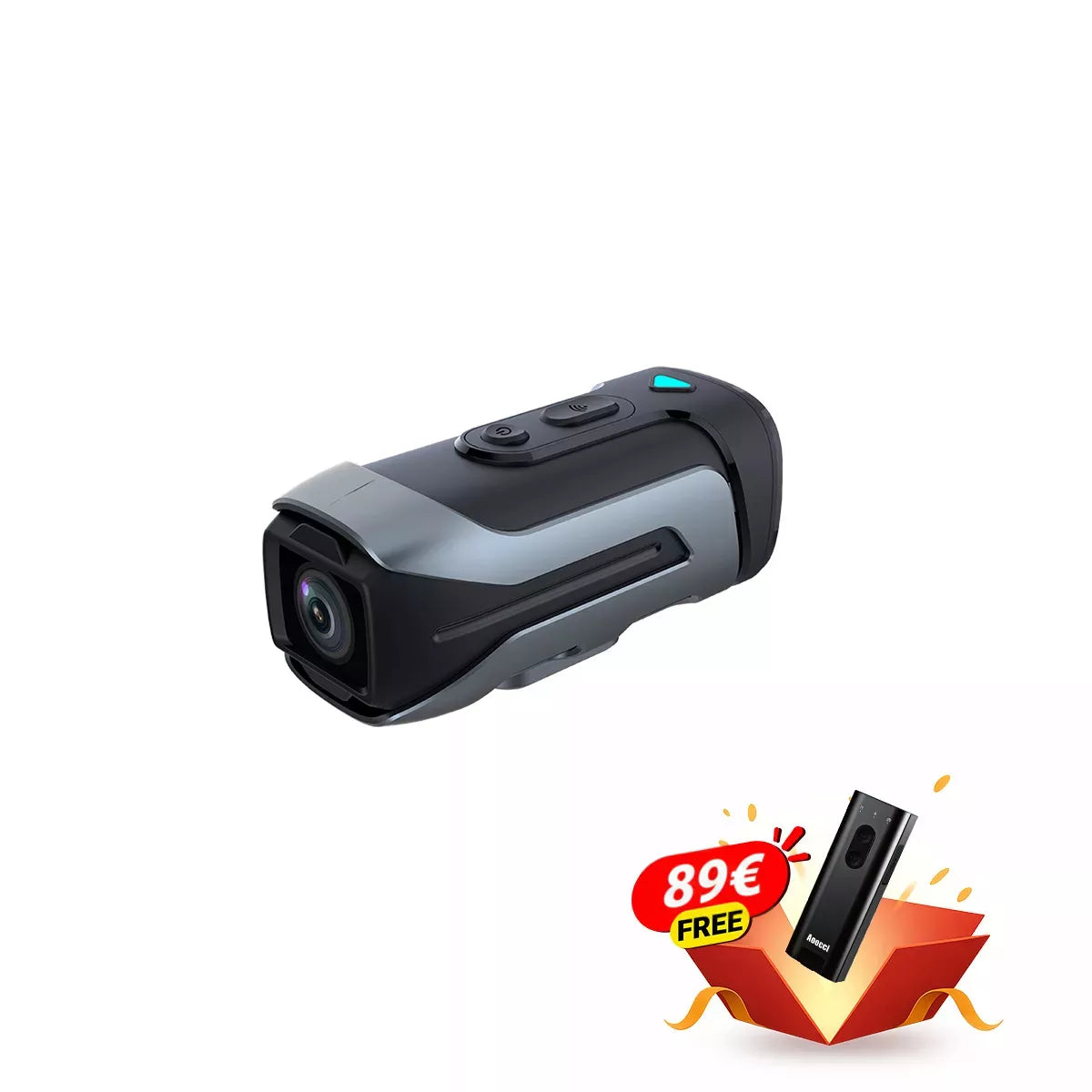 R2 4K Motorrad Dashcam mit 6-Achsen EIS & 5h Akku