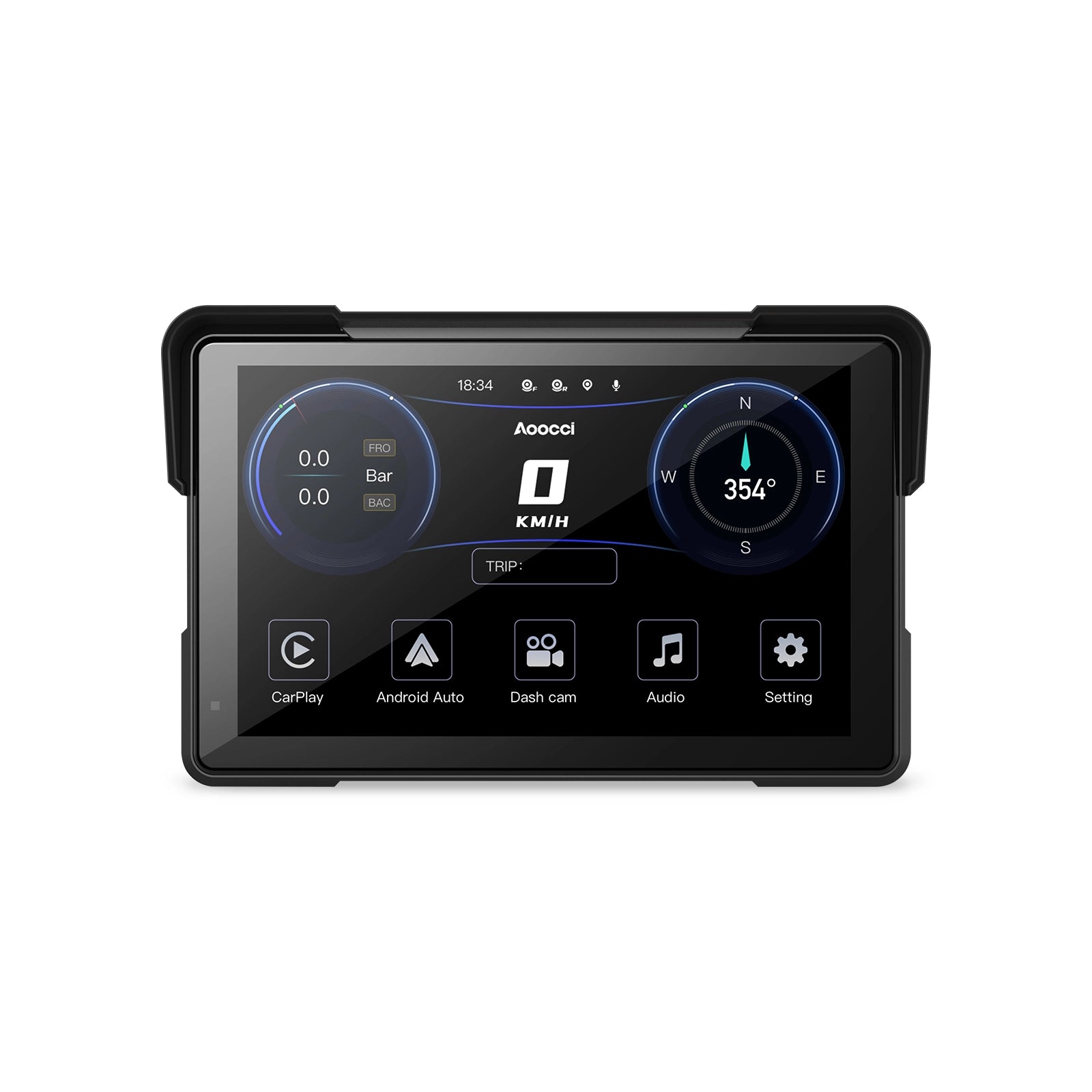C7 CarPlay Moto 7 Pouces - Android Auto Sans Fil Étanche