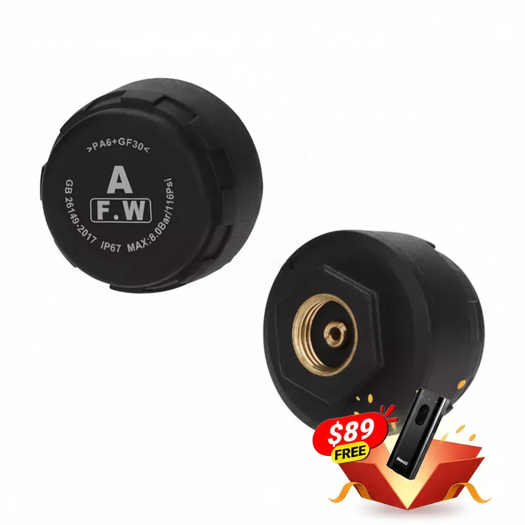 TPMS Moto Aoocci - Capteur Pression Pneus Sans Fil Temps Réel | Alerte Sécurité CarPlay