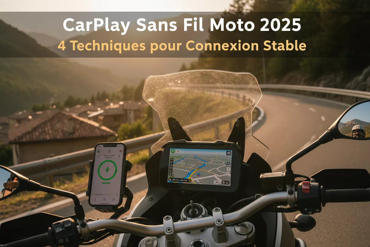 CarPlay Sans Fil Moto 2026 : 4 Techniques pour Connexion Stable iPhone | Dashcam GPS