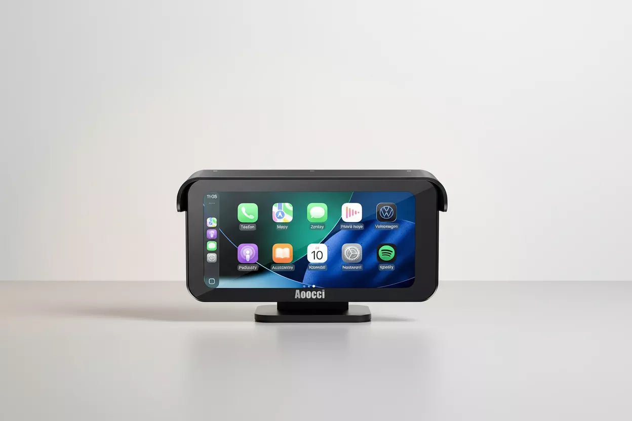 Dashcam moto Aoocci CarPlay GPS au meilleur taux - Caméra avant arrière HD avec antivol