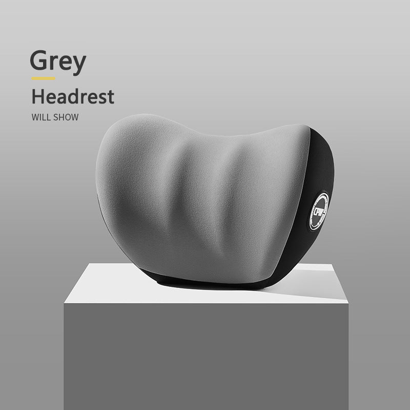 Car Seat Headrest And Lumbar Support - Headrest / Grey - CarPlay Smart Box Store