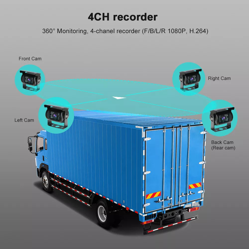 aoocci d1036 4 canaux caméra camion