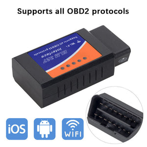 Scanner OBD2 ELM327 WiFi Aoocci - Compatible iOS et Android pour diagnostic auto