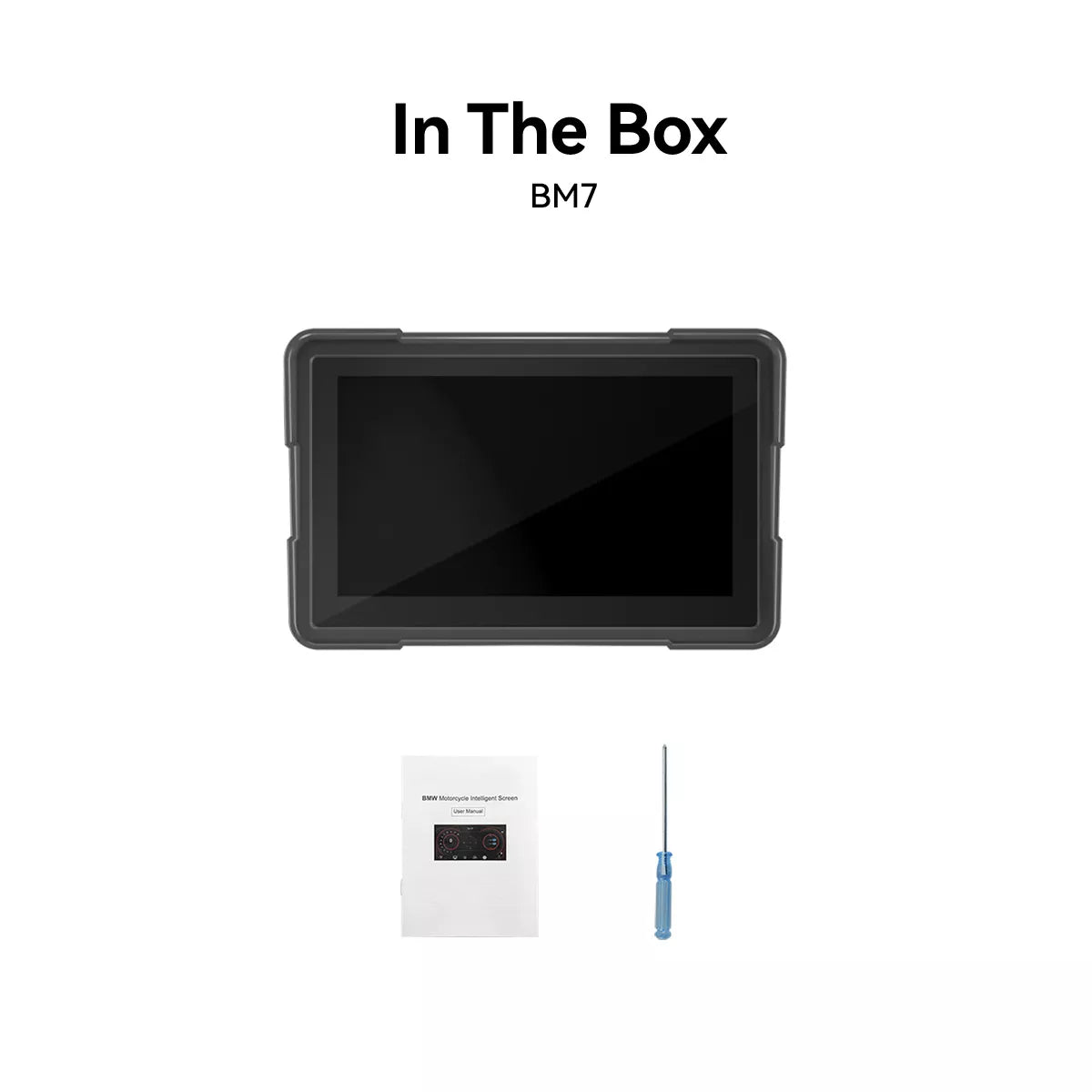 BM7 BMW contenu complet de la boîte - écran navigation et accessoires inclus
