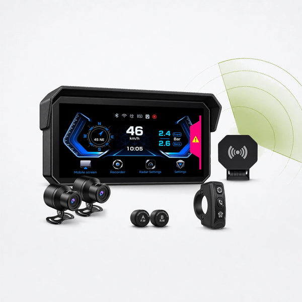 BX Moto - CarPlay, Dashcam et Détection Angles Morts BSD Intelligent