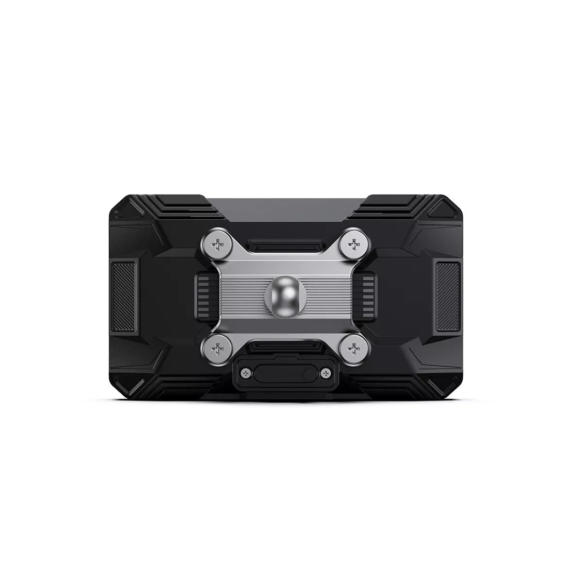 Face arrière écran CarPlay moto C3 Plus avec support métallique et système de fixation
