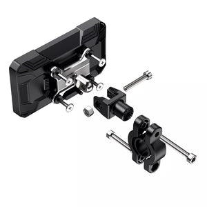 Support de montage métallique écran CarPlay moto C3 Plus avec fixation guidon