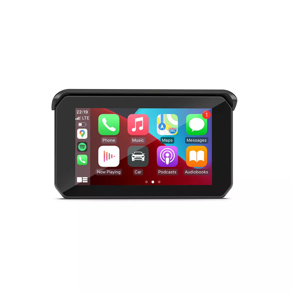 C5 Pro CarPlay Moto 5 Pouces - Dashcam Avant & Arrière 1080P Étanche