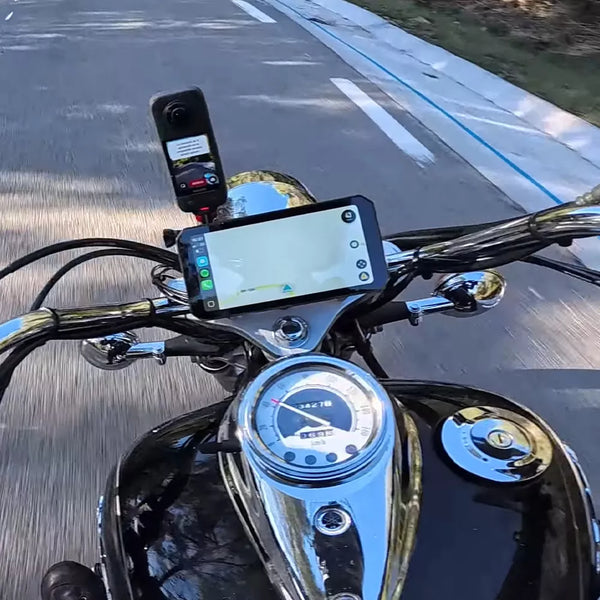 Dashcam Moto C9 Pro Max - CarPlay Sans Fil Avant Arrière 1080P GPS Étanche IP67