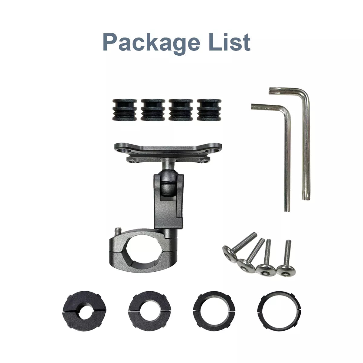 Support métallique Aoocci en alliage de zinc - Fixation robuste pour écran CarPlay moto-03