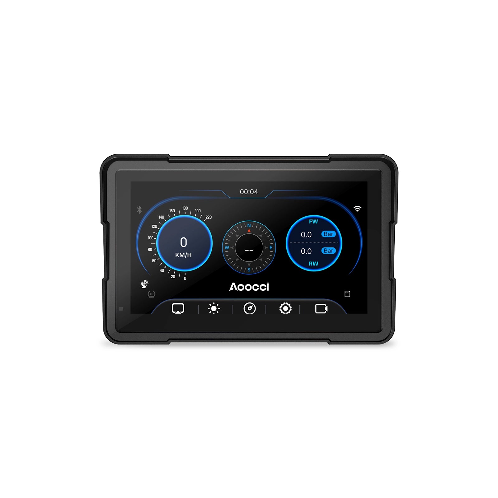 D7A 7" Écran CarPlay Moto Sans Fil & Dashcam Dual 2K
